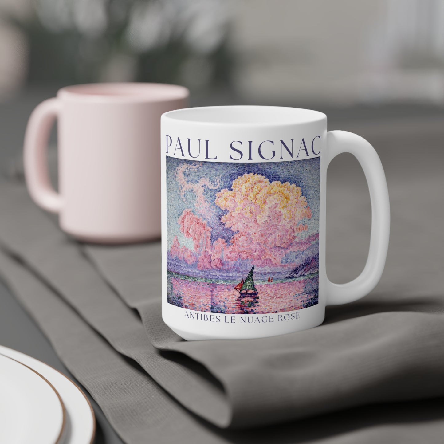 Paul Signac: "Antibes Le Nuage Rose" Ceramic Mug (11oz\15oz\20oz)