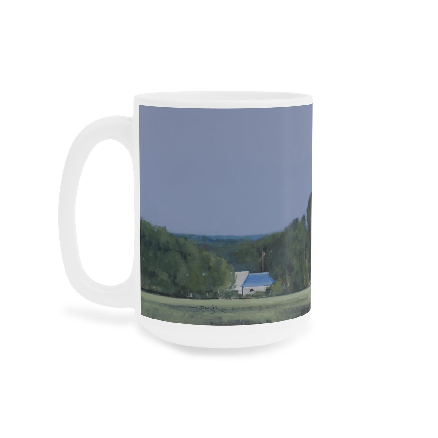 Ben Bauer: "Lowry Farm Moonrise" Ceramic Mug (11oz, 15oz, 20oz)