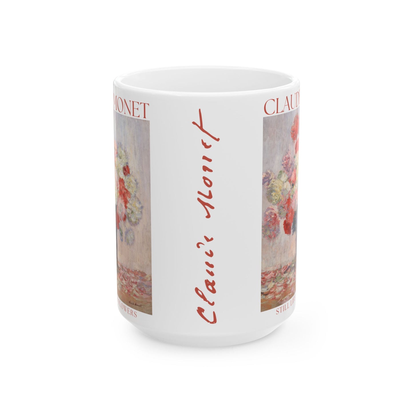 Claude Monet | Still Life of Flowers Ceramic Mug (15oz)