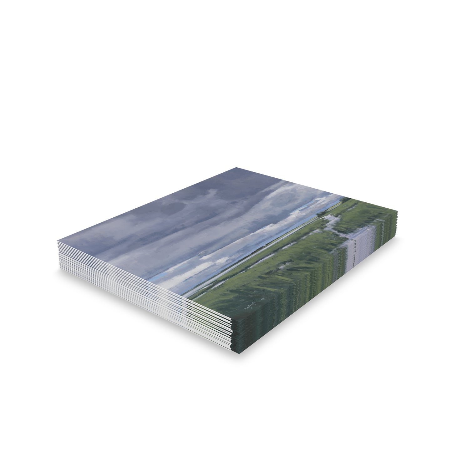 Ben Bauer: "May Storm over Glacial Lake" - Greeting Cards (8, 16, and 24 pcs)