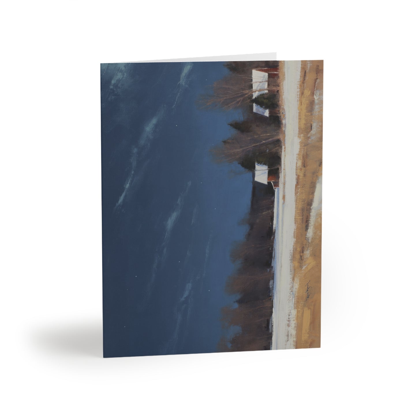 Ben Bauer: "Grant Township Farm by Moonlight" - Greeting Cards (8, 16, and 24 pcs)