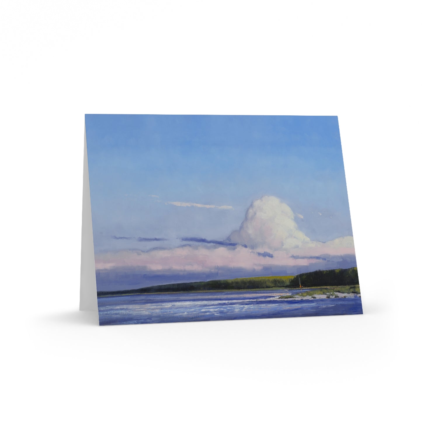 Ben Bauer: "Bonfire Time, Baileys Harbor Door County" - Greeting Cards (8, 16, and 24 pcs)