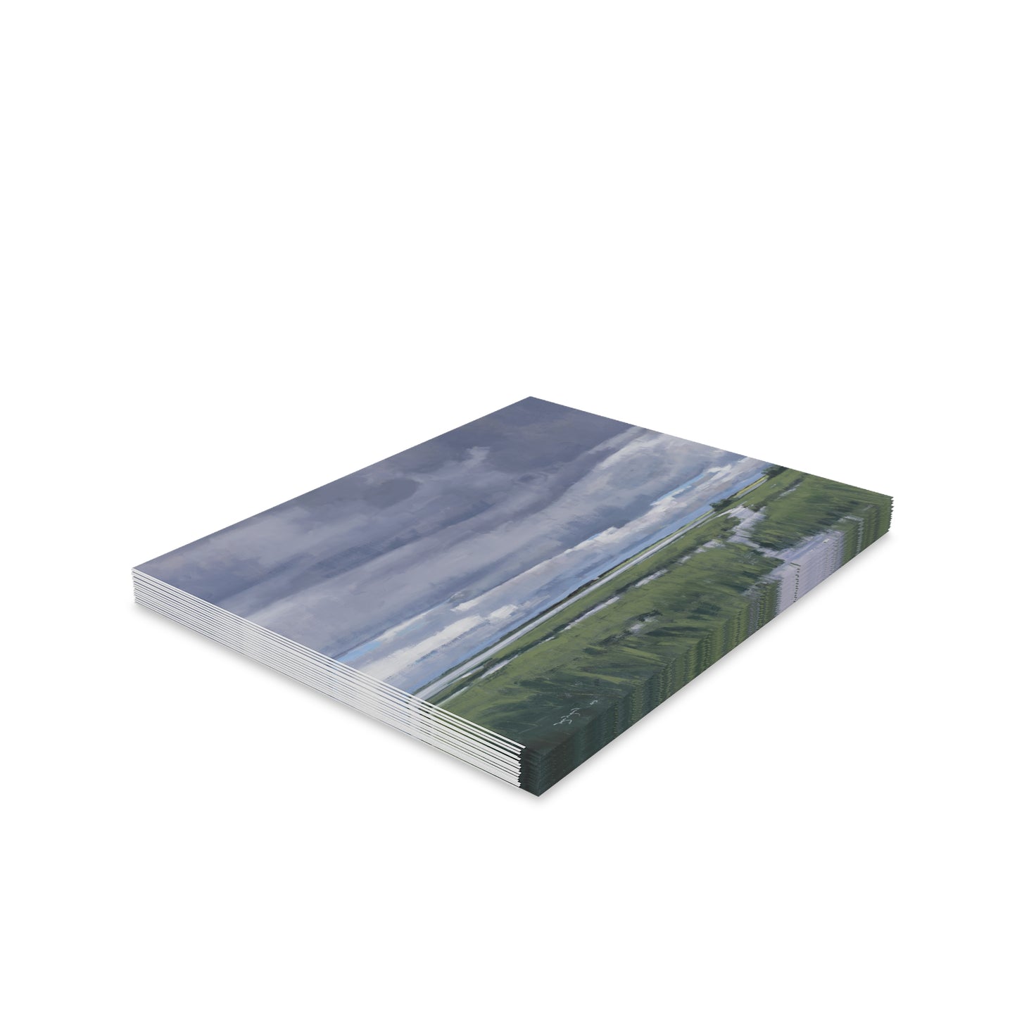 Ben Bauer: "May Storm over Glacial Lake" - Greeting Cards (8, 16, and 24 pcs)