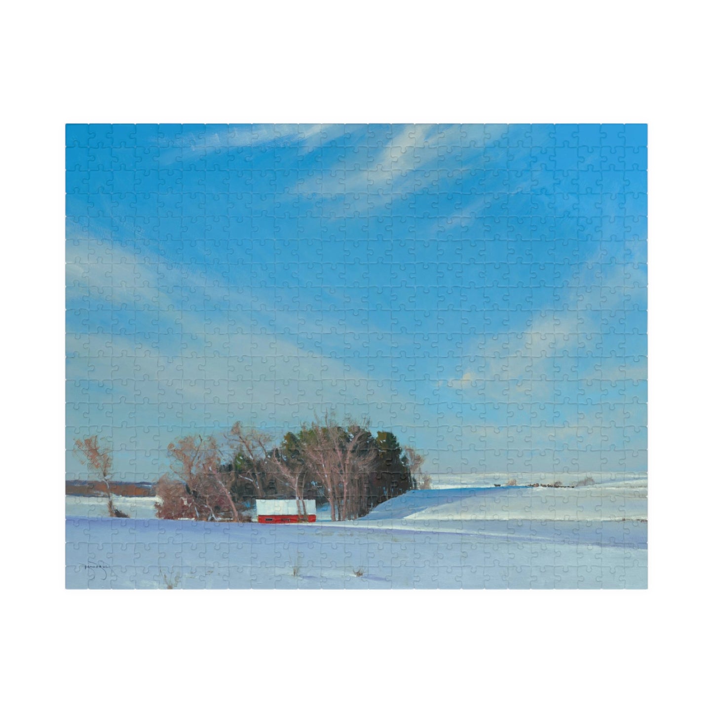 Ben Bauer: "Winter Hills of Somerset" Puzzle (500 & 1014 piece)