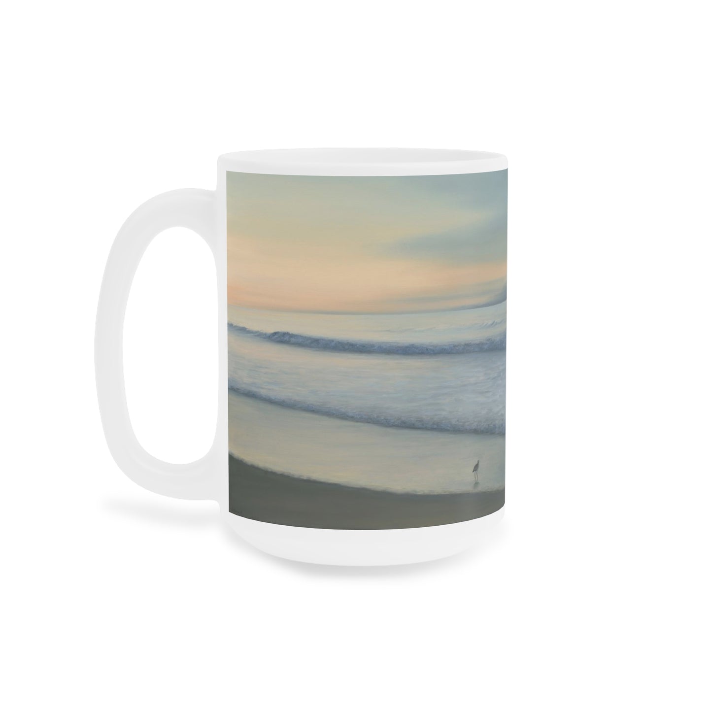 Gail Descoeurs: "The Sea and the Sandpiper" Ceramic Mug (11oz\15oz\20oz)