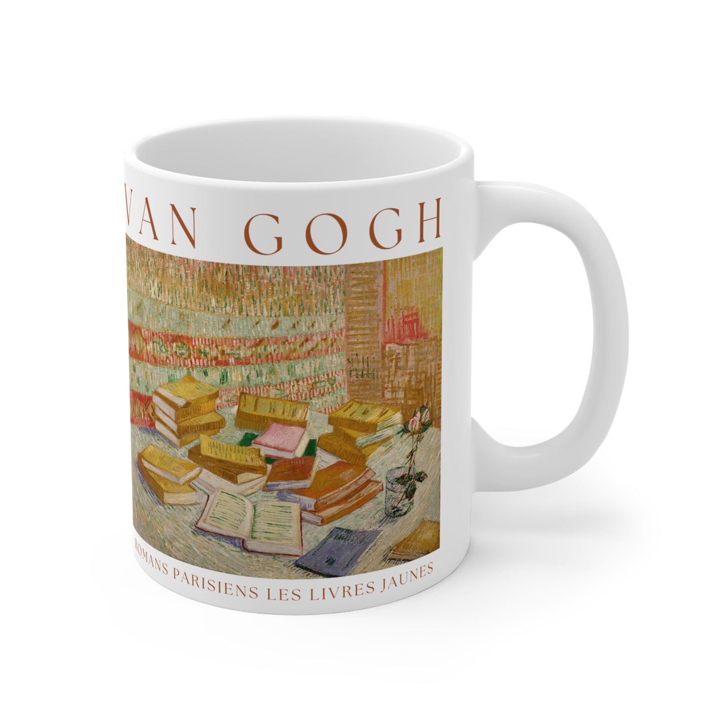 Vincent Van Gogh: "Romans Parisiens Les Livres Jaunes" Ceramic Mug (11oz\15oz\20oz)