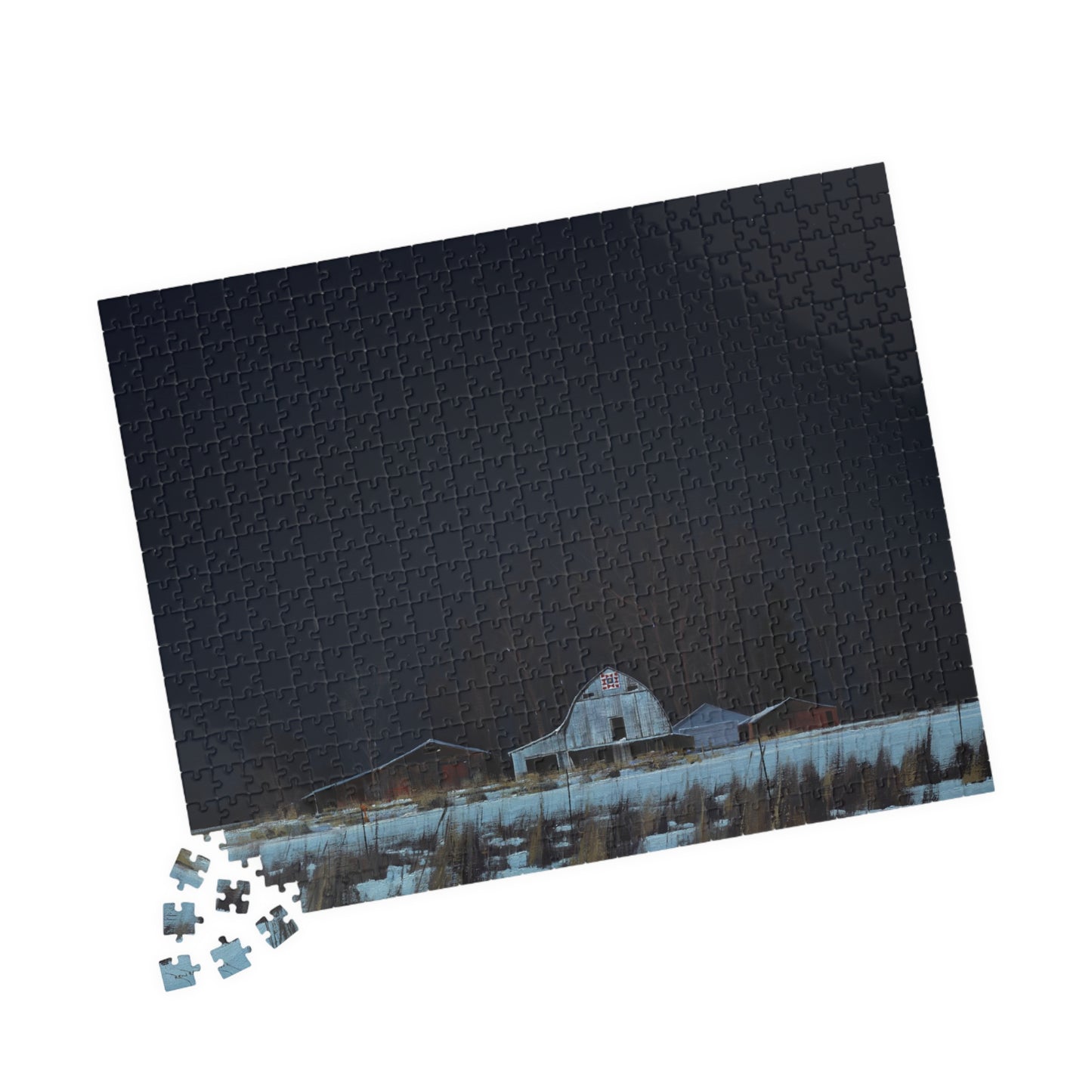 Ben Bauer: "Quilt Trail Pattern by Moonlight" Puzzle (500 & 1014 piece)