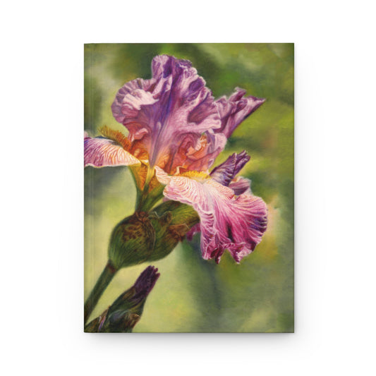Jon Burns: "Purple Iris" - Hardcover Journal