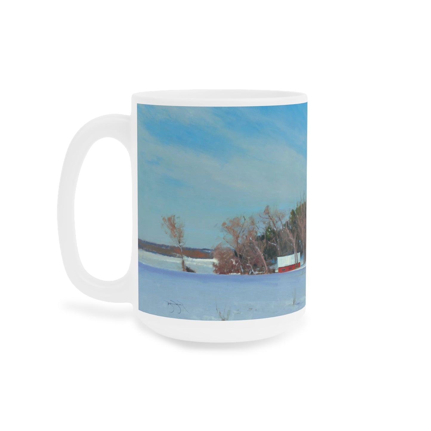 Ben Bauer: "Winter Hills of Somerset" Ceramic Mug (11oz, 15oz, 20oz)