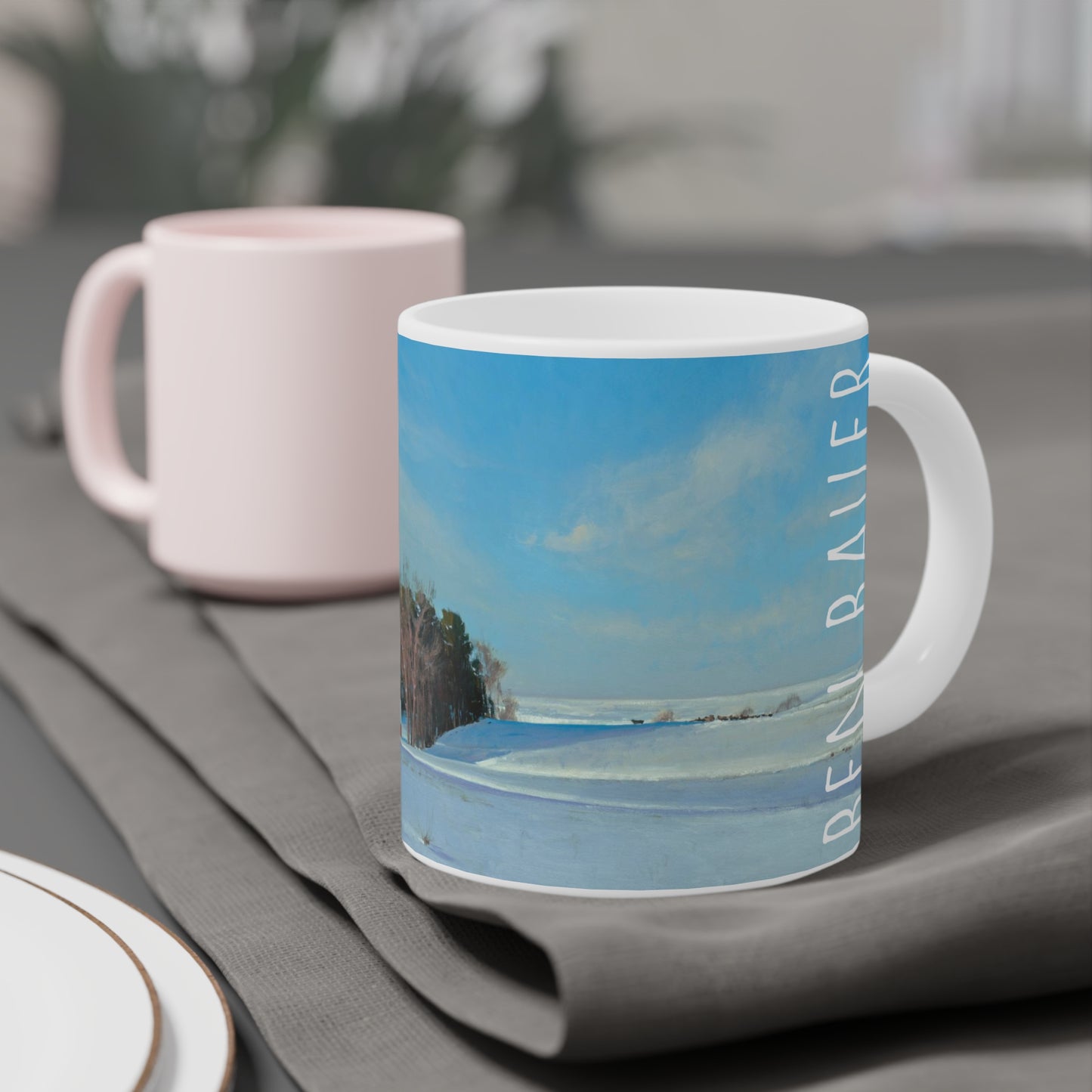 Ben Bauer: "Winter Hills of Somerset" Ceramic Mug (11oz, 15oz, 20oz)