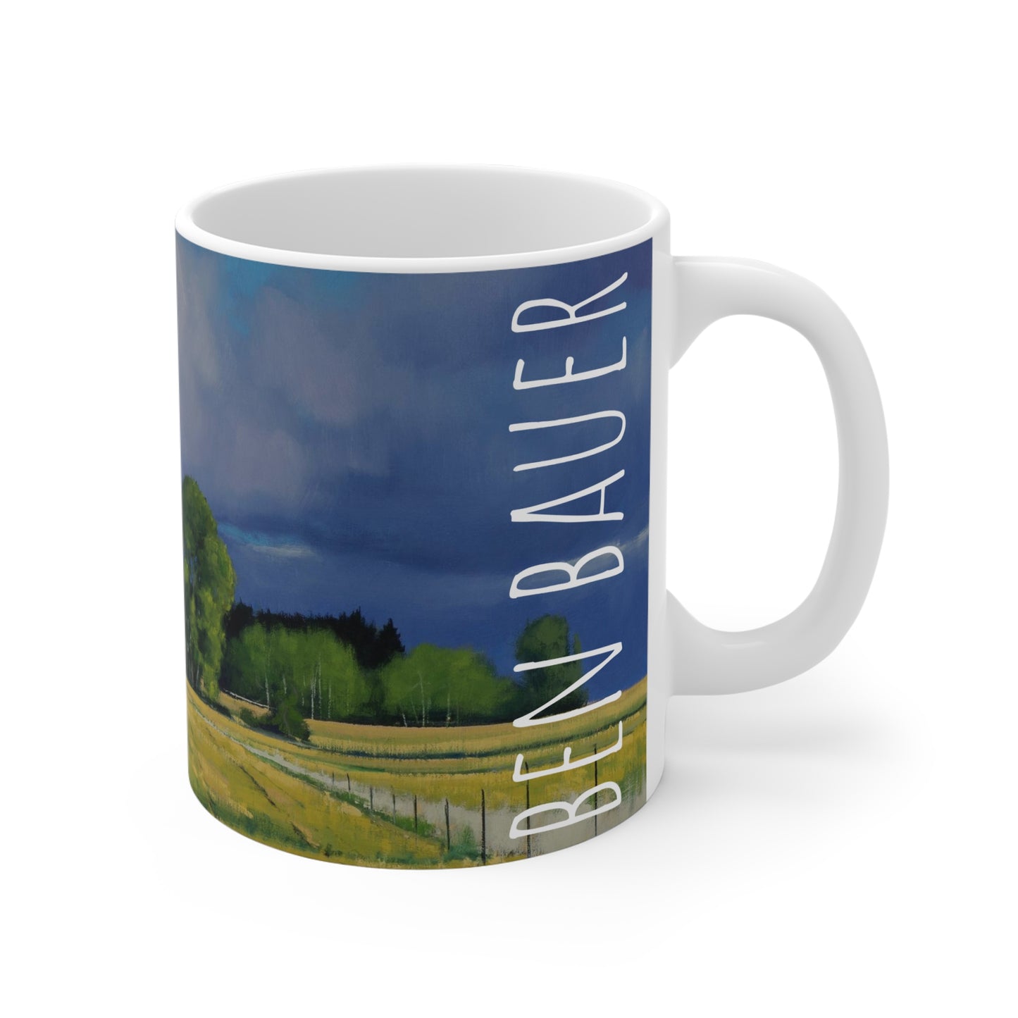 Ben Bauer: "September Fields, Lowry MN" Ceramic Mug (11oz, 15oz, 20oz)