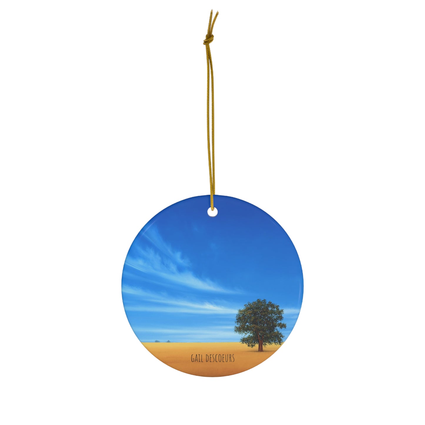 Holiday Ornament - Gail Descoeur's Field of Gold