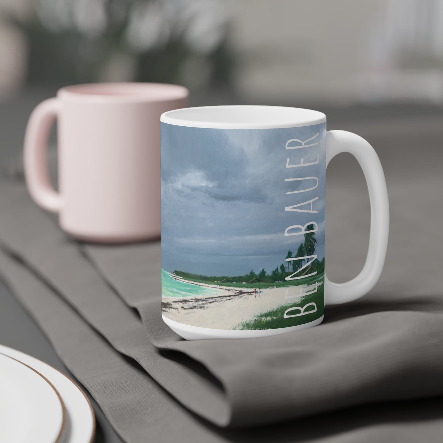 Ben Bauer: "Sandspur Beach, Florida" Ceramic Mug (11oz, 15oz, 20oz)