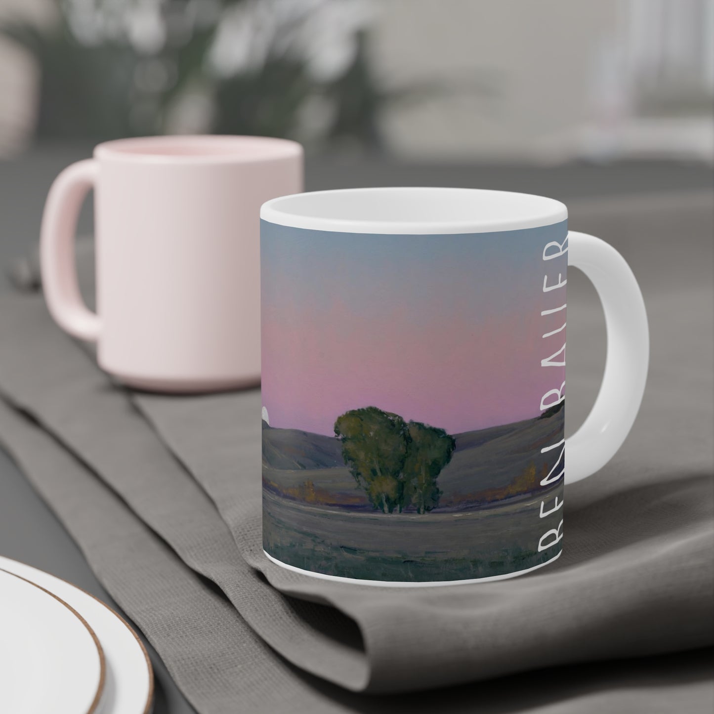 Ben Bauer: "Moonrise in Lowry, MN" Ceramic Mug (11oz, 15oz, 20oz)