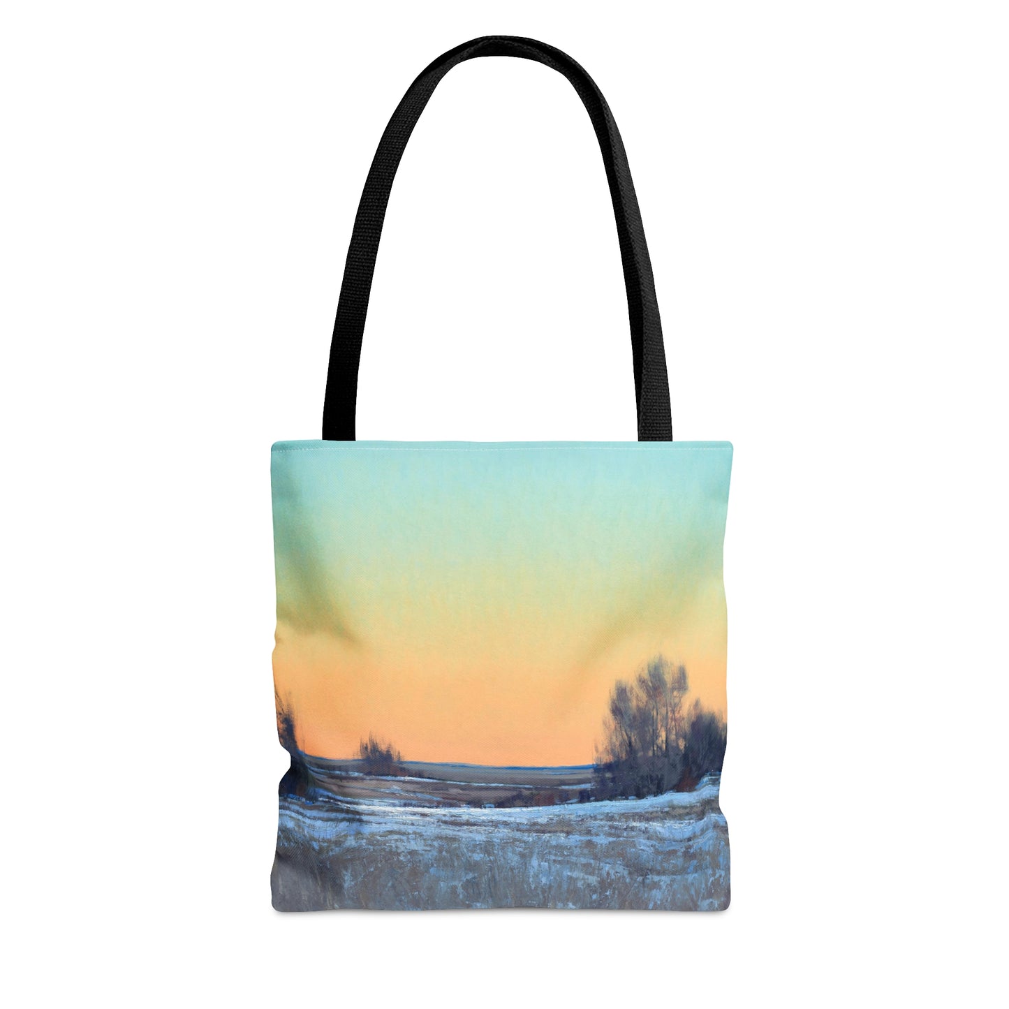 Ben Bauer: "Late Afternoon in March, Lowry, MN" - AOP Tote Bag