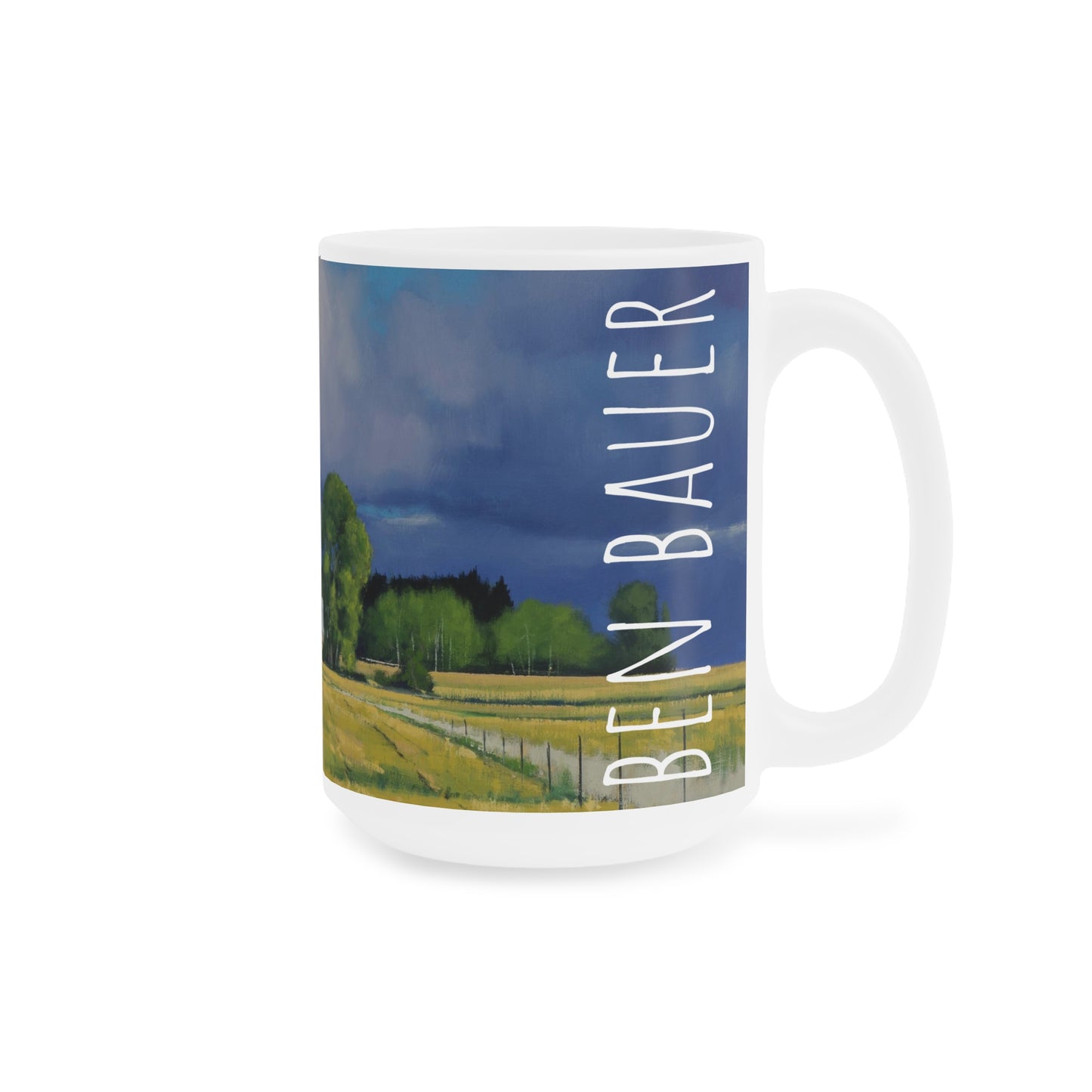 Ben Bauer: "September Fields, Lowry MN" Ceramic Mug (11oz, 15oz, 20oz)