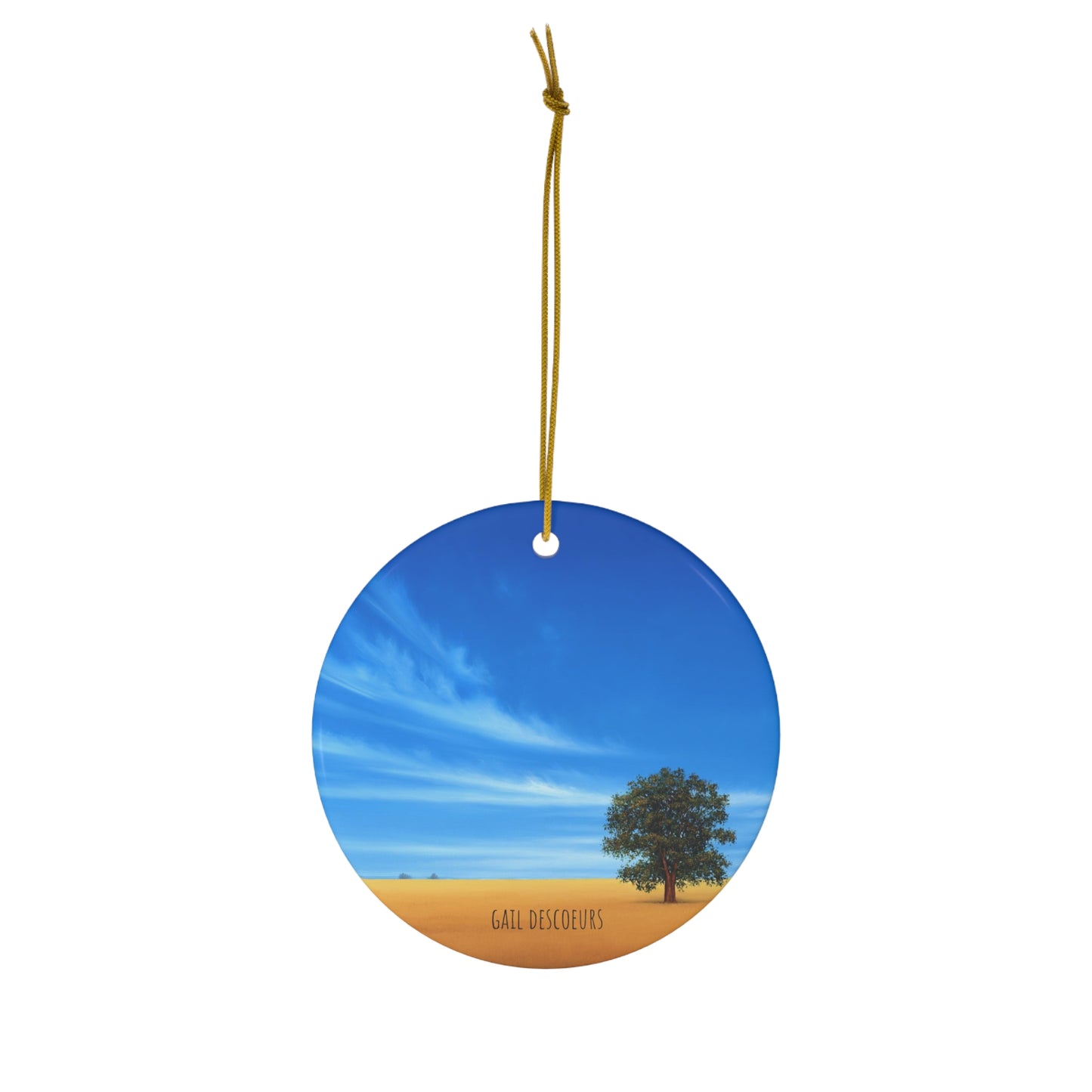 Holiday Ornament - Gail Descoeur's Field of Gold