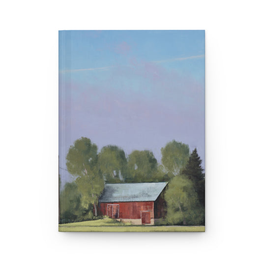 Ben Bauer: "Early Morning Fog Burn, Lake Elmo Farm" - Hardcover Journal Matte