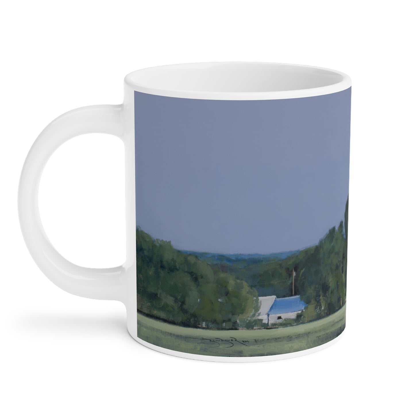 Ben Bauer: "Lowry Farm Moonrise" Ceramic Mug (11oz, 15oz, 20oz)