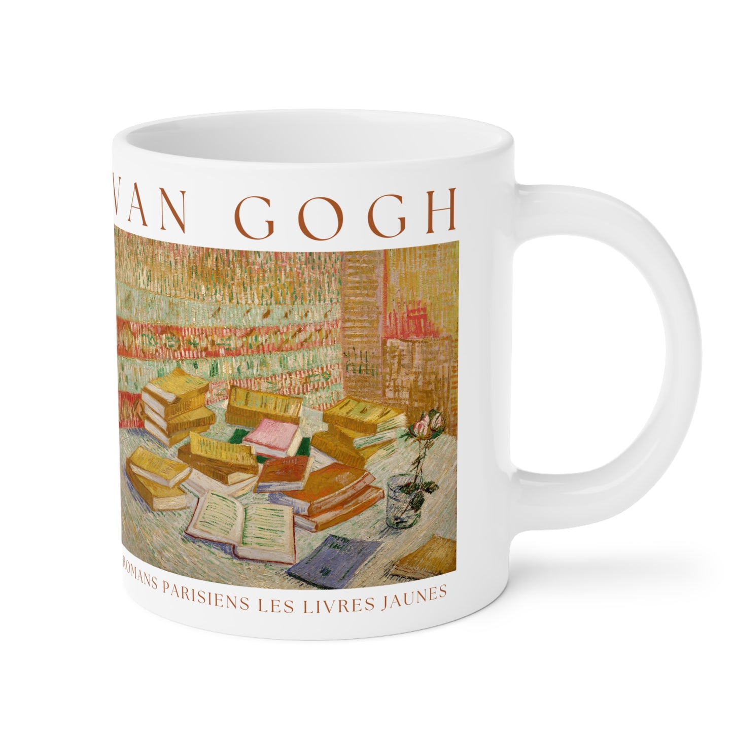 Vincent Van Gogh: "Romans Parisiens Les Livres Jaunes" Ceramic Mug (11oz\15oz\20oz)