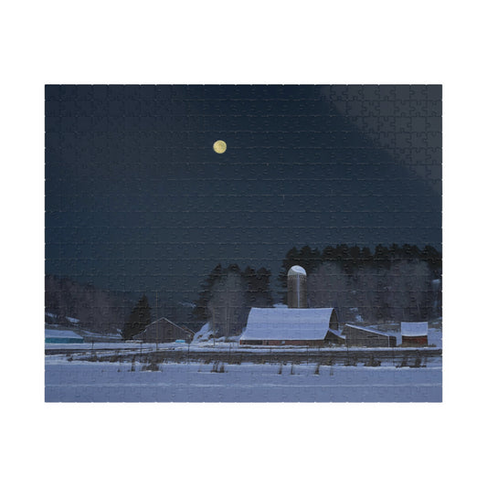 Ben Bauer: "Moonset, 7 Minutes to Sun Up" Puzzle (500 & 1014 piece)