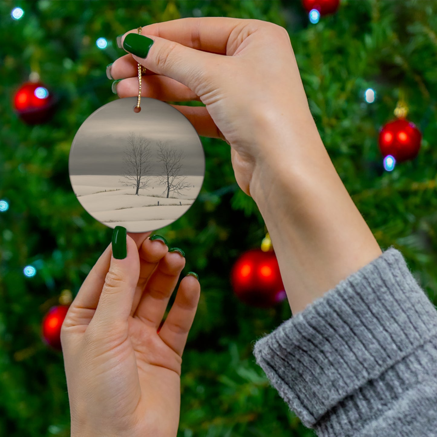 Gail Descoeurs: "Silence" - Holiday Ornament