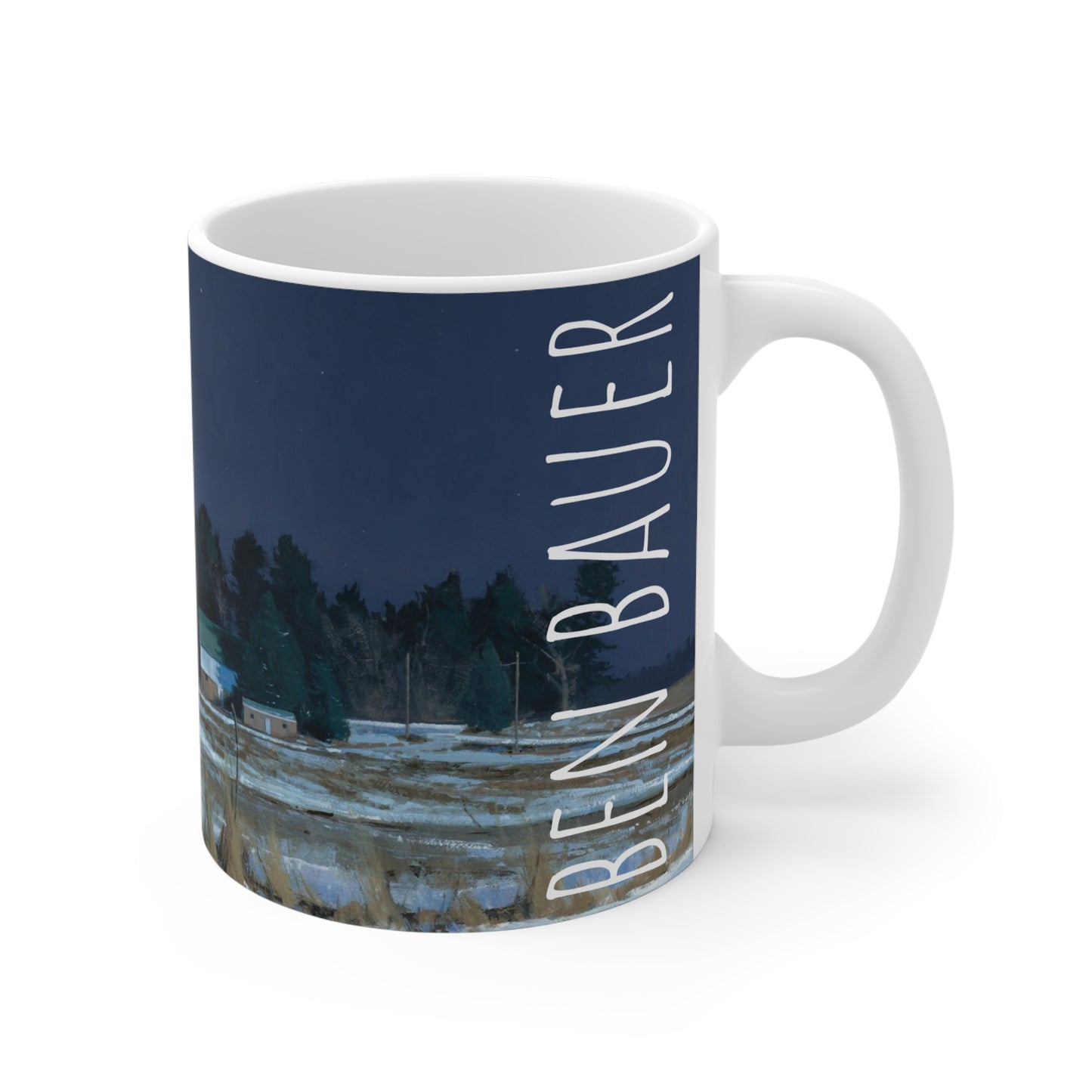 Ben Bauer: "Midnight at 20 Below" Ceramic Mug (11oz, 15oz, 20oz)