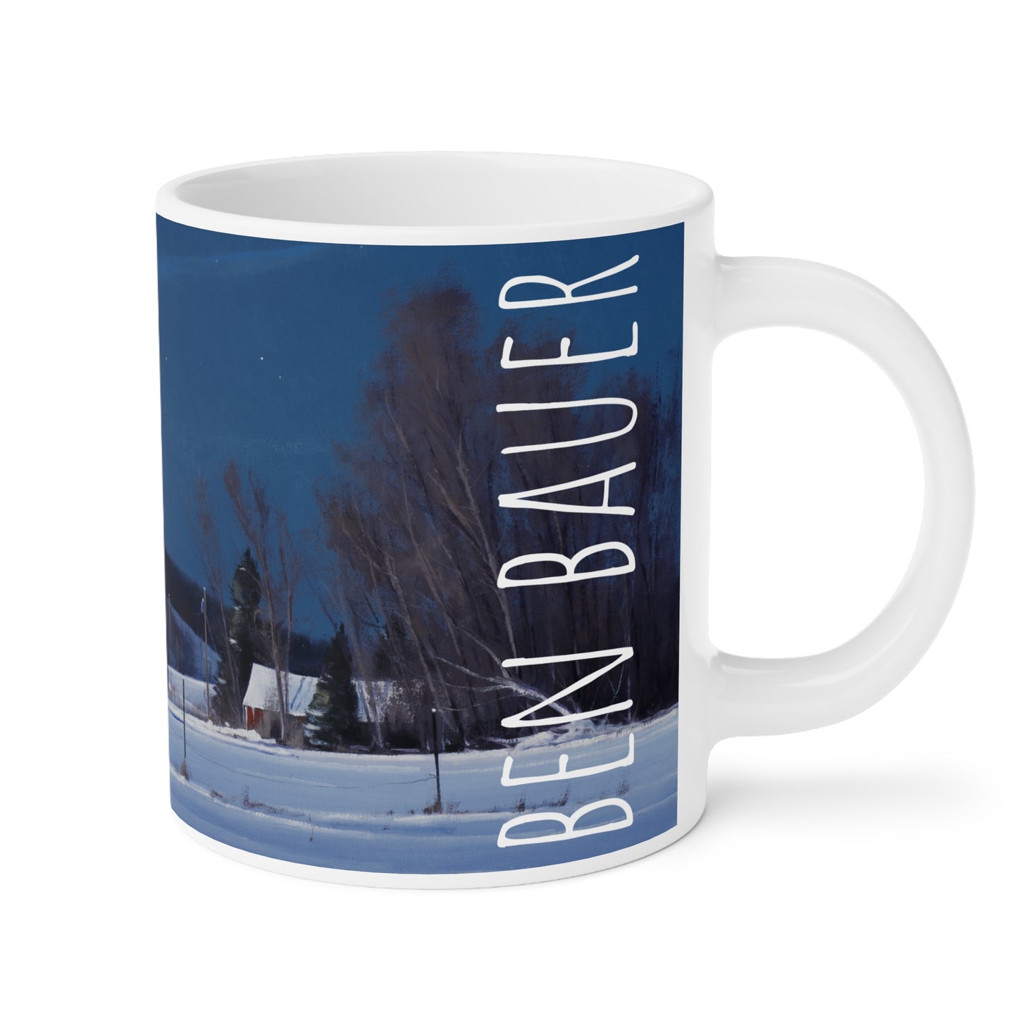 Ben Bauer: "Buffalo County, WI, Night Lights" Ceramic Mug (11oz, 15oz, 20oz)