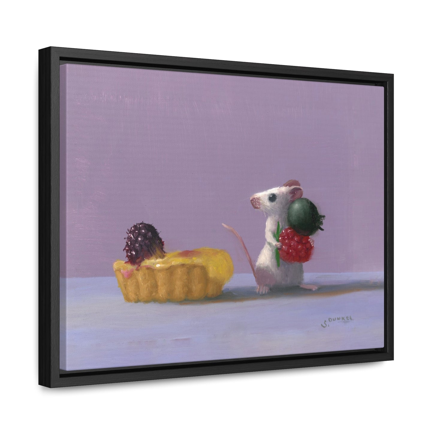 Stuart Dunkel: "Tart Shopping" - Framed Canvas Reproduction