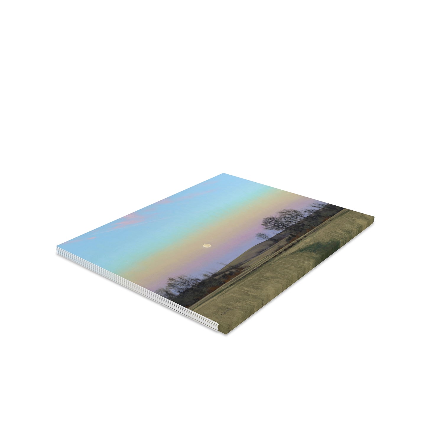 Ben Bauer: "Minnesota Glacial Lake Area at Dusk" - Greeting Cards (8, 16, and 24 pcs)