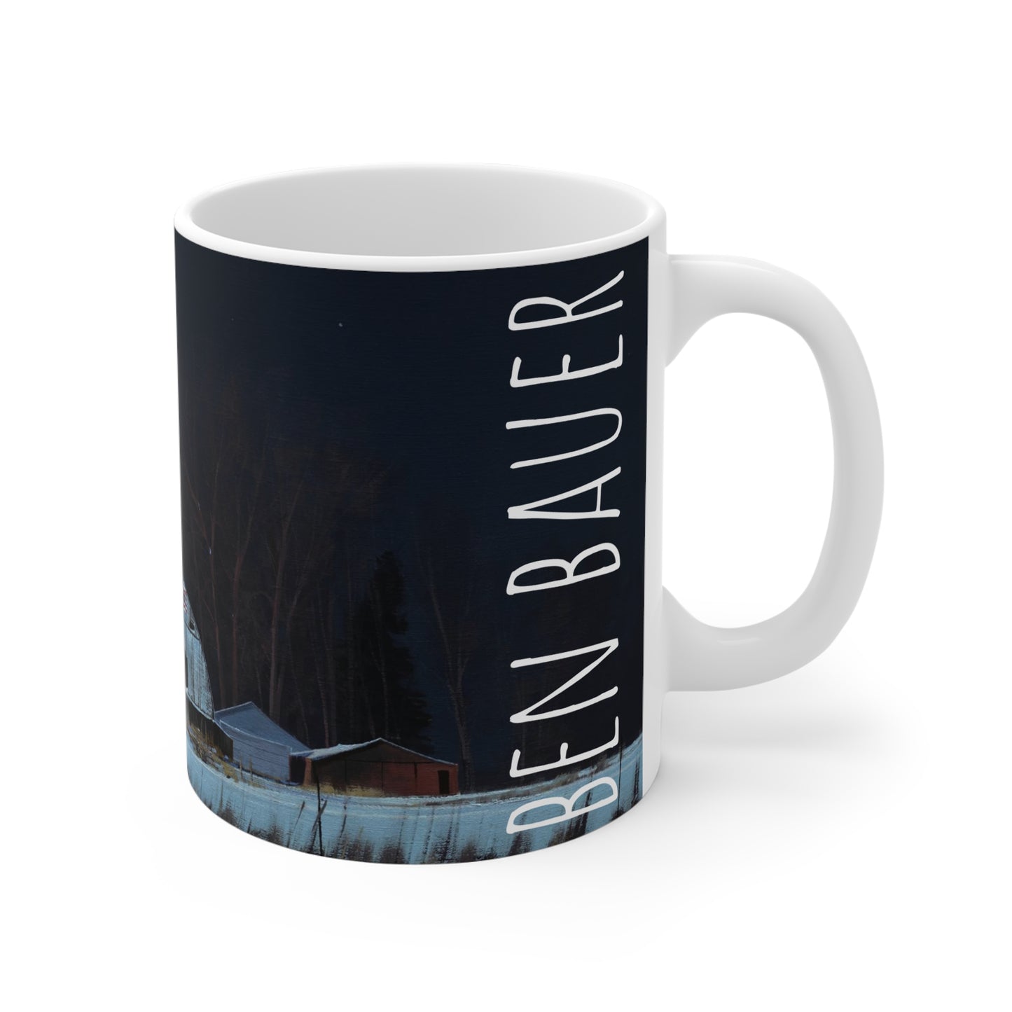 Ben Bauer: "Quiet Trail Pattern by Moonlight" Ceramic Mug (11oz, 15oz, 20oz)