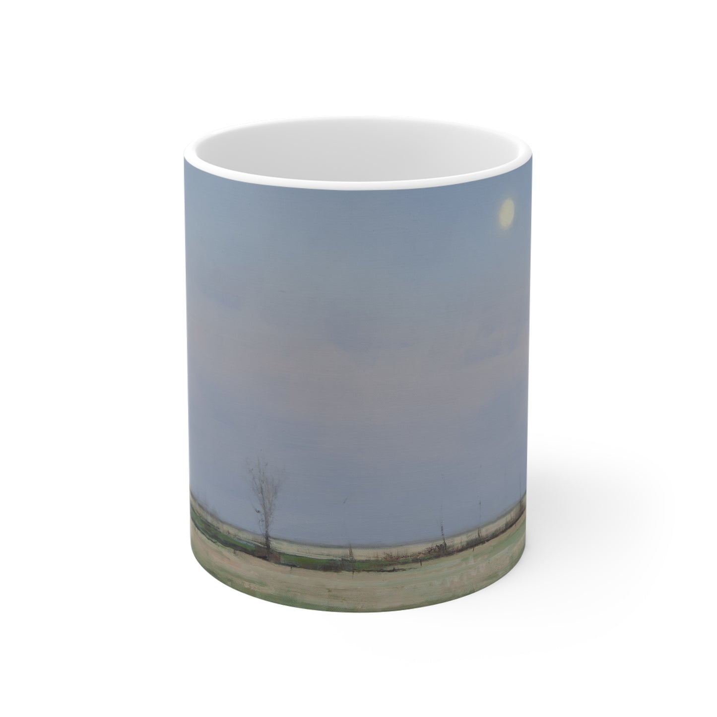 Ben Bauer: "Spring Moonrise in South Dakota" Ceramic Mug (11oz, 15oz, 20oz)