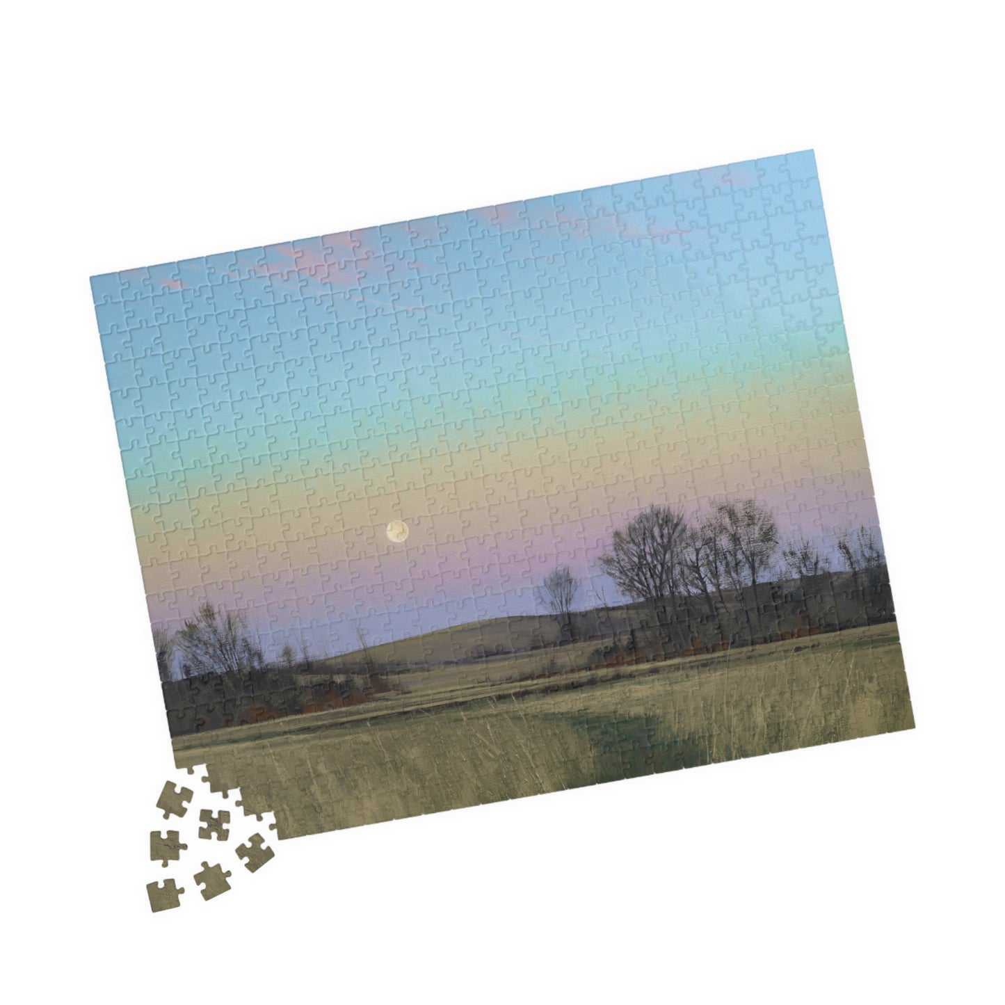 Ben Bauer: "Minnesota Glacial Lake Area at Dusk" Puzzle (500 & 1014 piece)