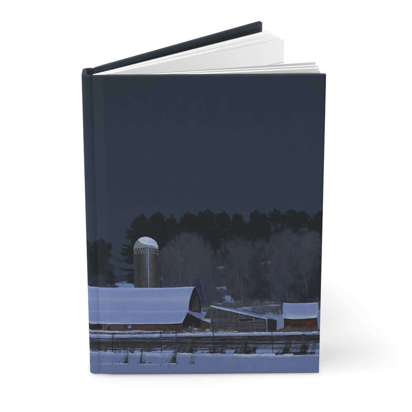 Ben Bauer: "Moonset, 7 Minutes to Sun Up" - Hardcover Journal Matte