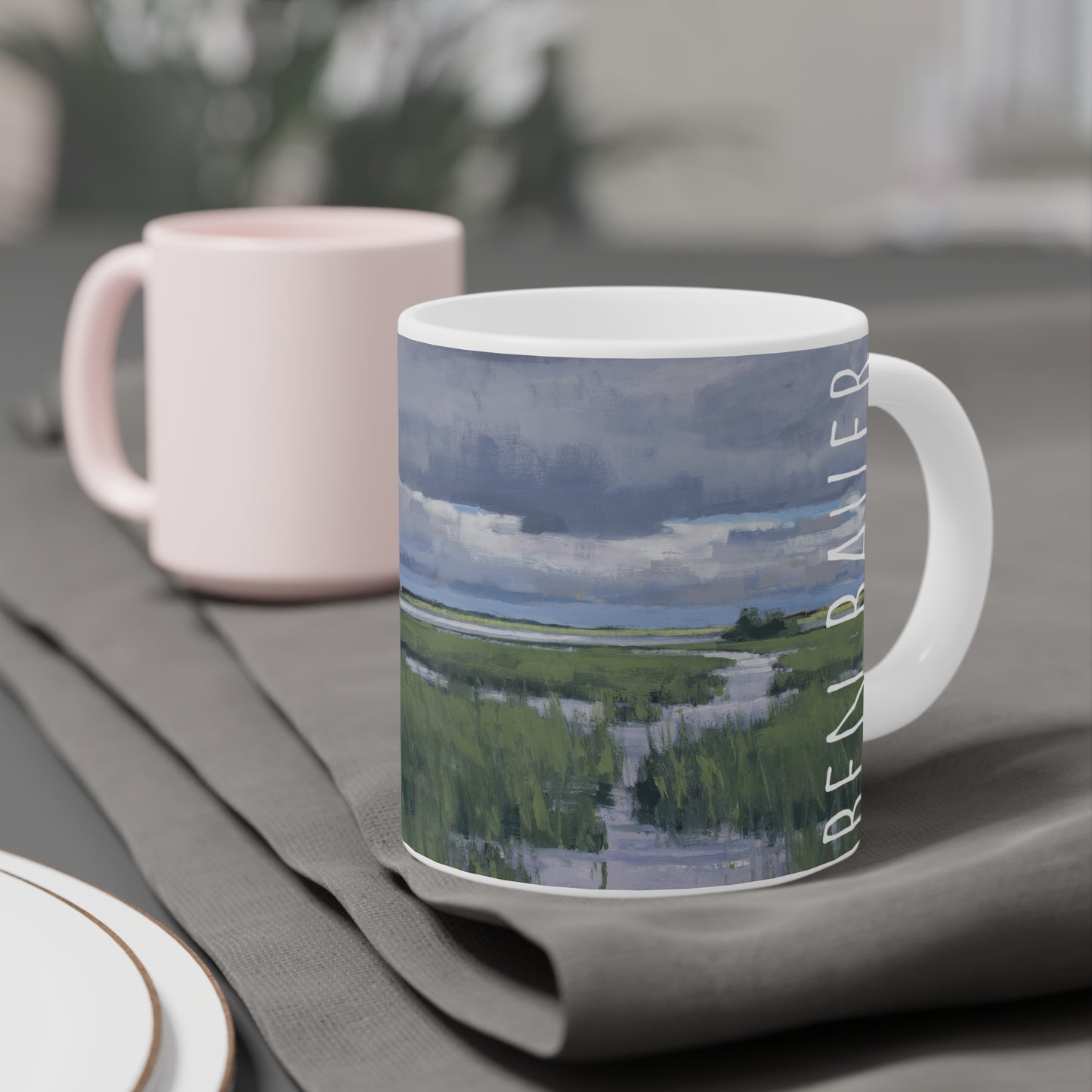 Ben Bauer: "May Storm over Glacial Lake" Ceramic Mug (11oz, 15oz, 20oz)