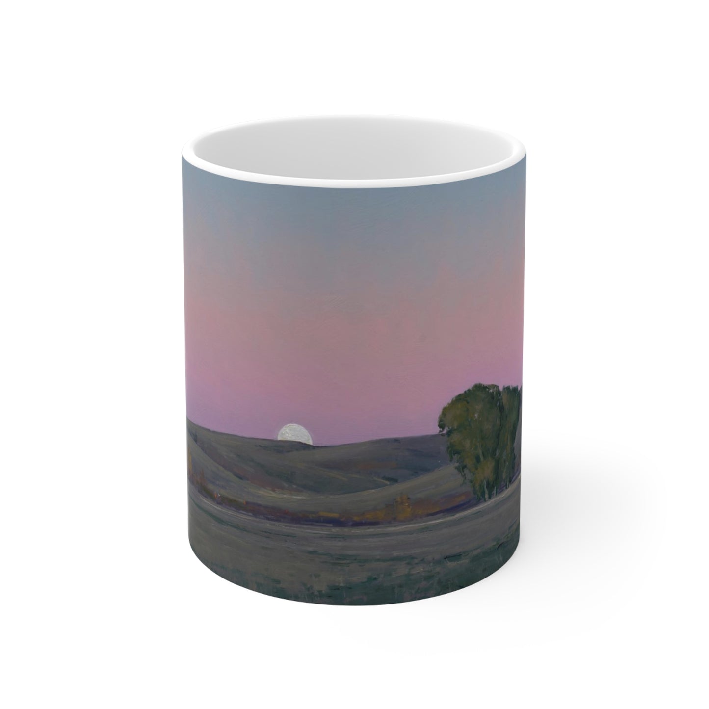 Ben Bauer: "Moonrise in Lowry, MN" Ceramic Mug (11oz, 15oz, 20oz)