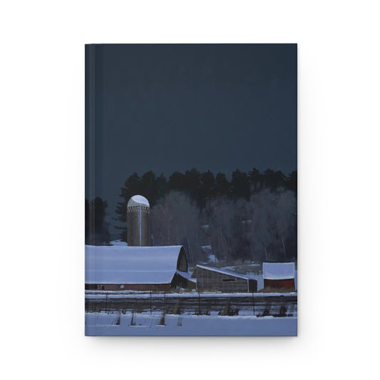 Ben Bauer: "Moonset, 7 Minutes to Sun Up" - Hardcover Journal Matte