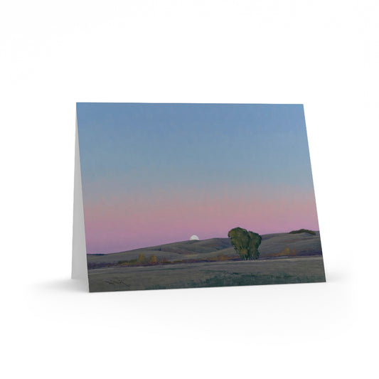 Ben Bauer: "Moonrise in Lowry, MN" - Greeting Cards (8, 16, and 24 pcs)