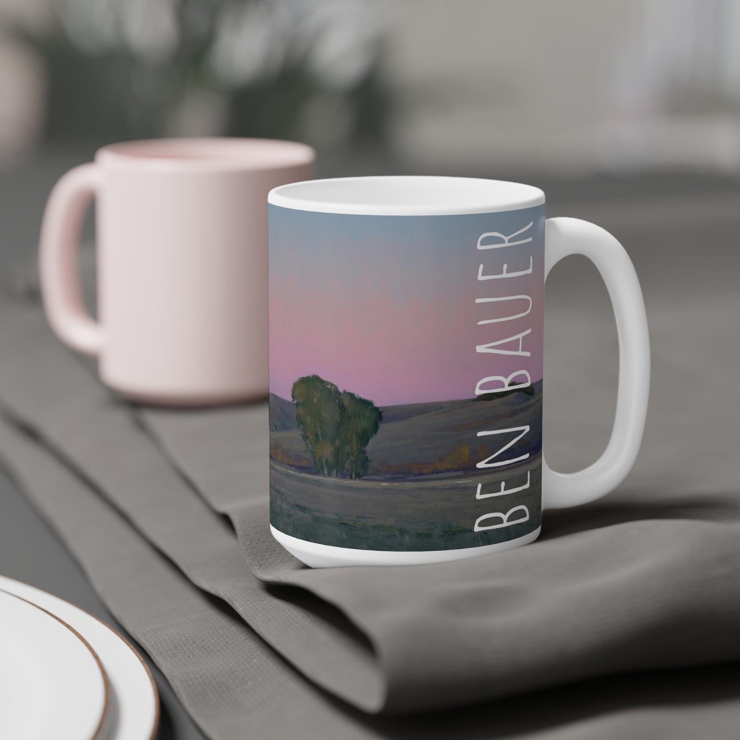 Ben Bauer: "Moonrise in Lowry, MN" Ceramic Mug (11oz, 15oz, 20oz)