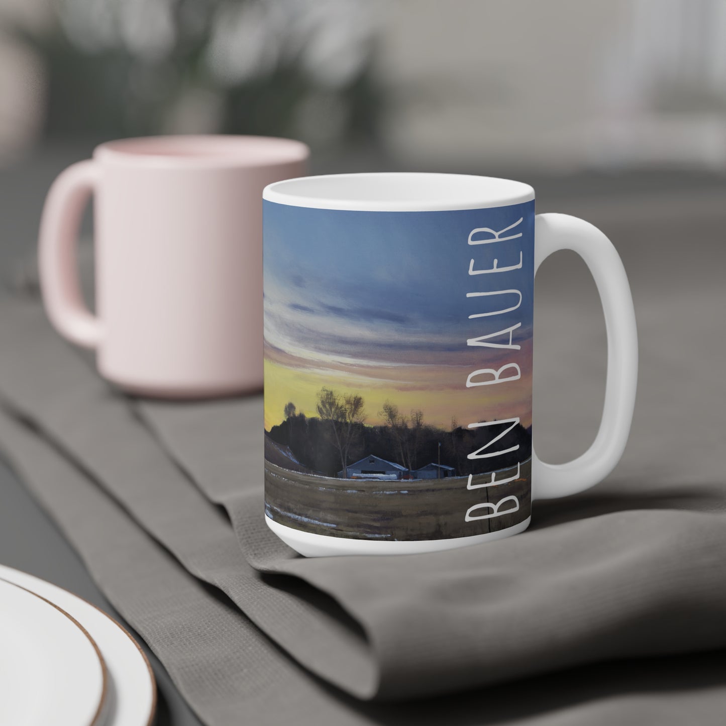 Ben Bauer: "St. Croix Valley Sunset" Ceramic Mug (11oz, 15oz, 20oz)