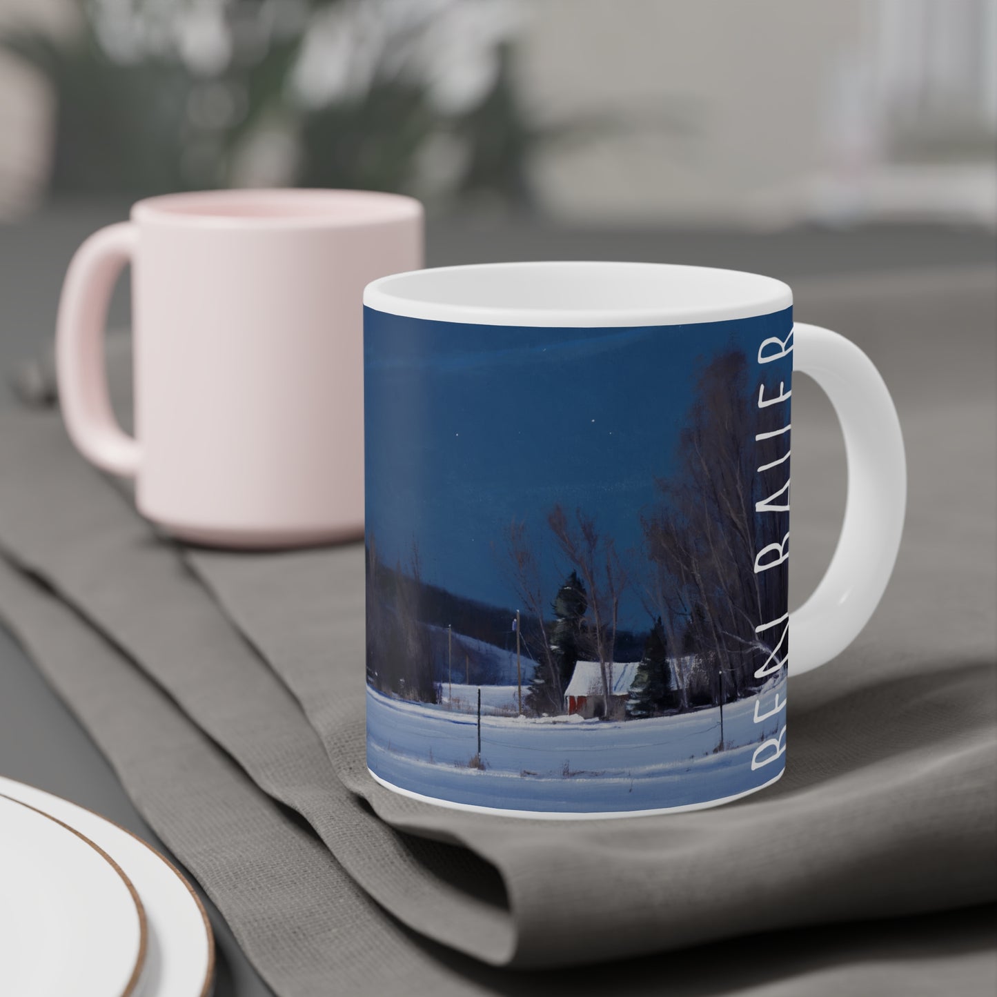 Ben Bauer: "Buffalo County, WI, Night Lights" Ceramic Mug (11oz, 15oz, 20oz)