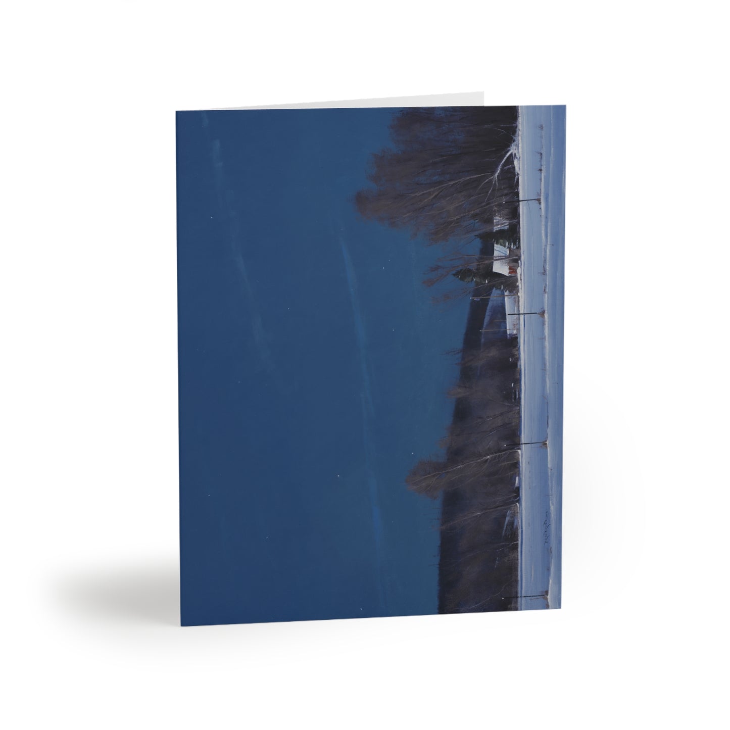 Ben Bauer: "Buffalo County, WI, Night Lights" - Greeting Cards (8, 16, and 24 pcs)