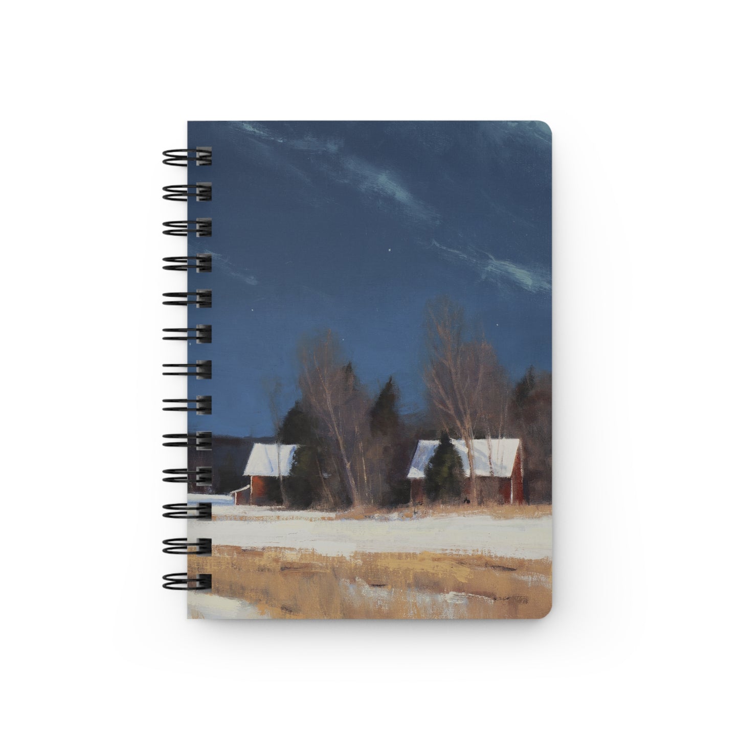 Ben Bauer: "Grant Township Farm by Moonlight" - Spiral Bound Journal