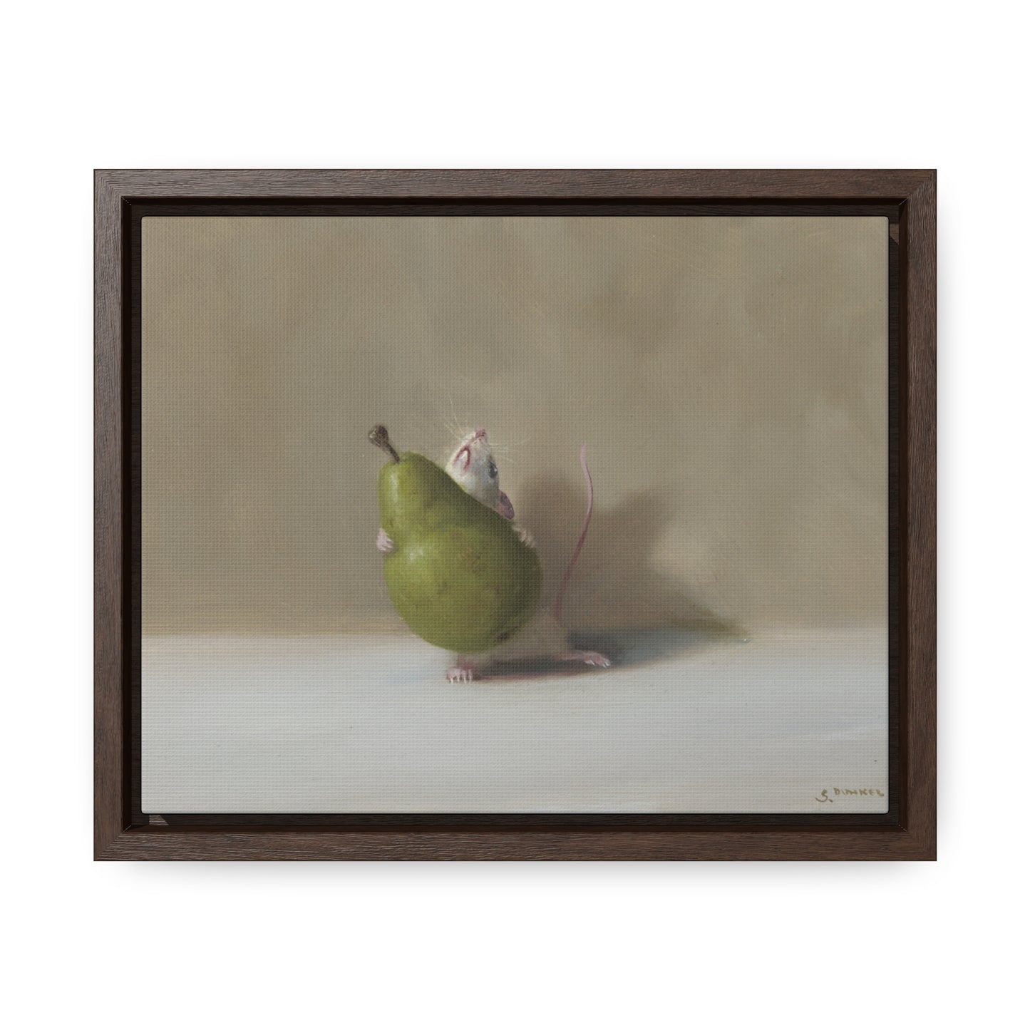 Stuart Dunkel: "Struggle" - Framed Canvas Reproduction