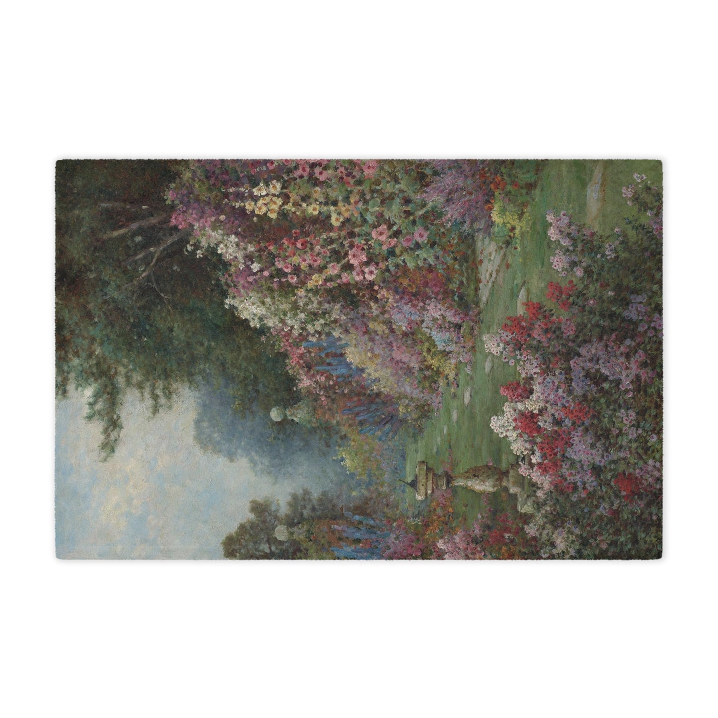 Alfred de Breanski, Jr.: "The Herbaceous Border" - Microfiber Blanket