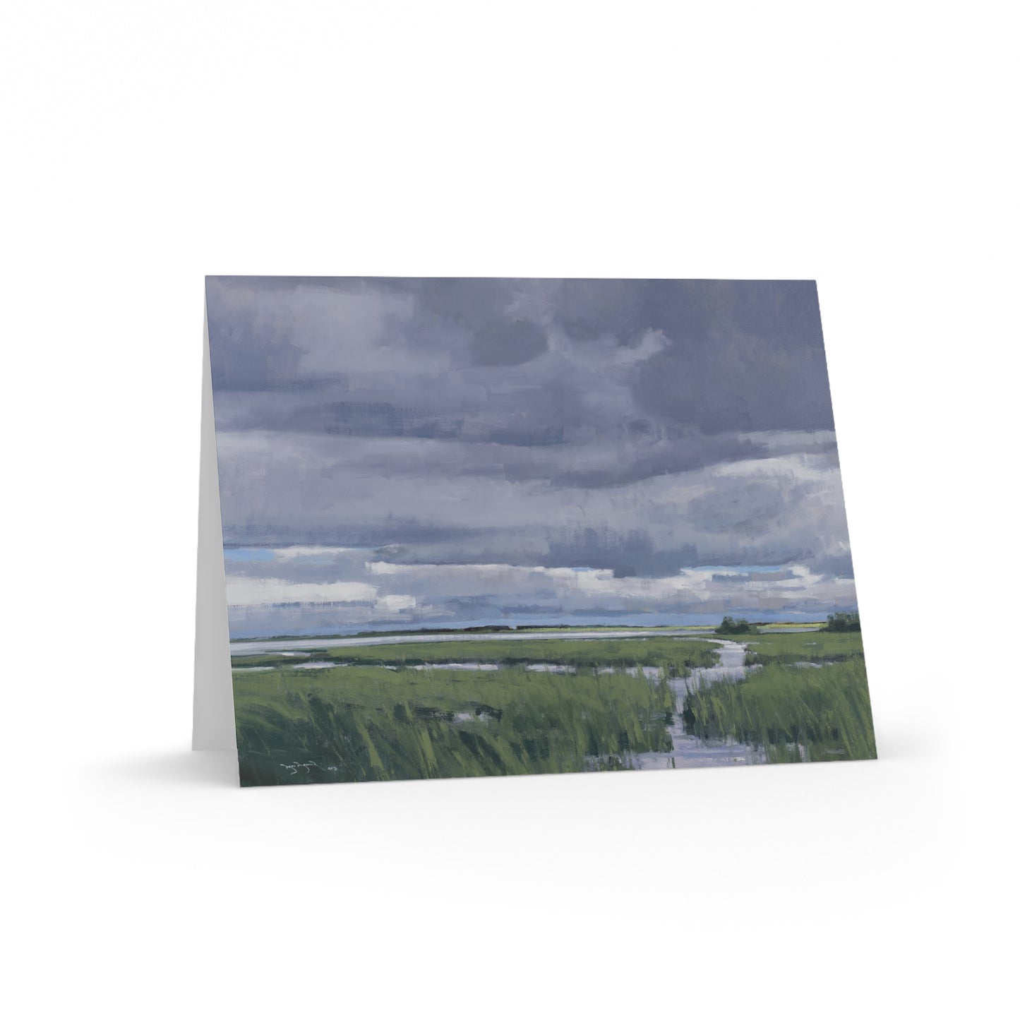 Ben Bauer: "May Storm over Glacial Lake" - Greeting Cards (8, 16, and 24 pcs)