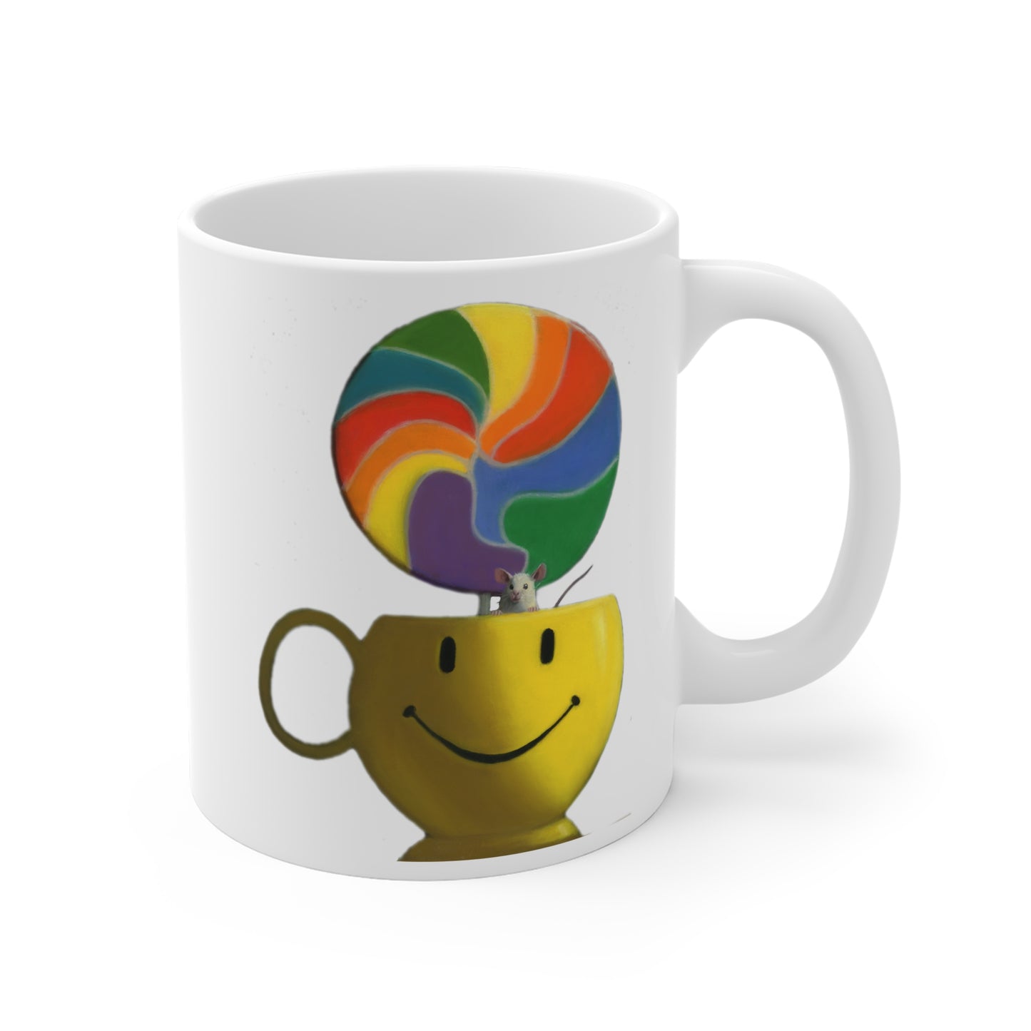 Stuart Dunkel: "Be Happy" Ceramic Mug (11oz\15oz\20oz)