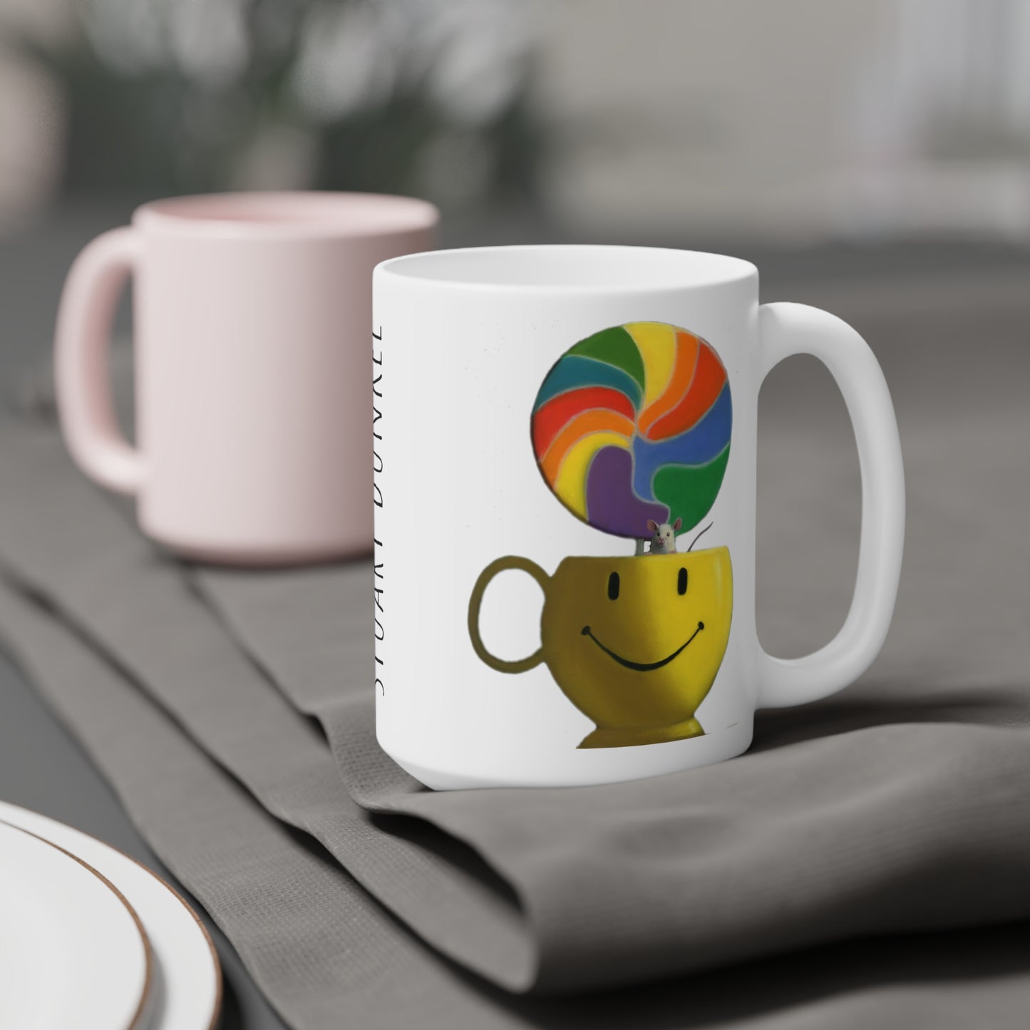 Stuart Dunkel: "Be Happy" Ceramic Mug (11oz\15oz\20oz)