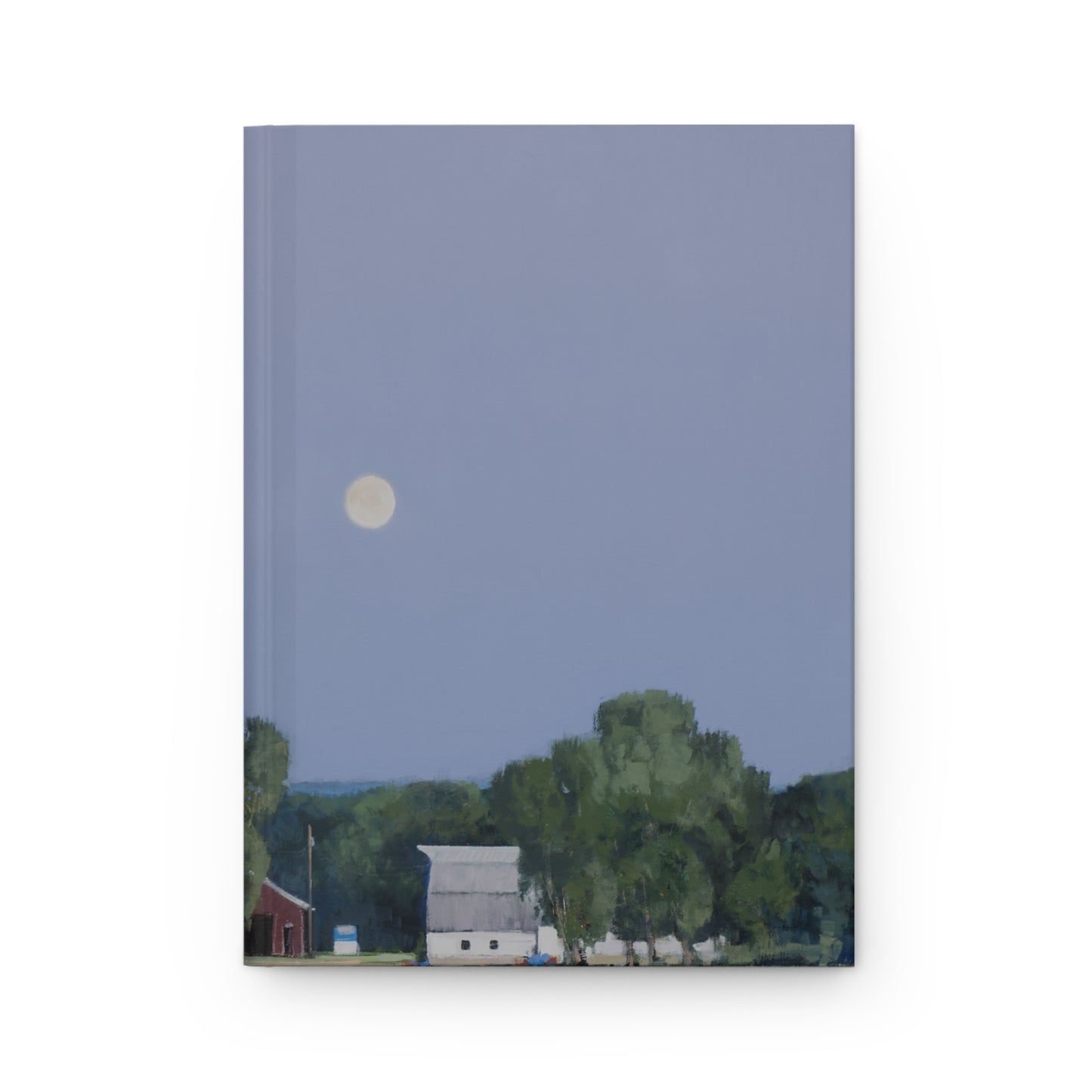 Ben Bauer: "Lowry Farm by Moonrise" - Hardcover Journal Matte