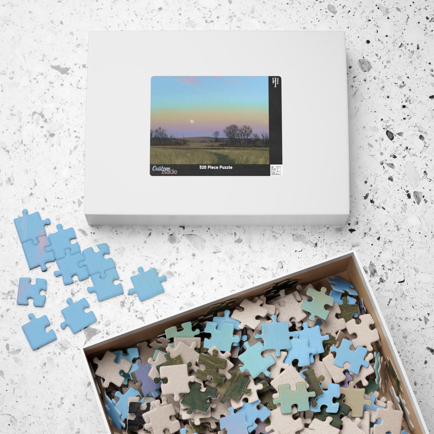 Ben Bauer: "Minnesota Glacial Lake Area at Dusk" Puzzle (500 & 1014 piece)